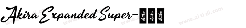 Akira Expanded Super字体转换